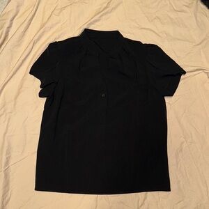 Classic Black Short Sleeve Blouse